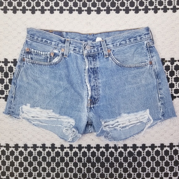 Levi's Pants - LEVI'S Distressed ripped vintage Levi shorts
